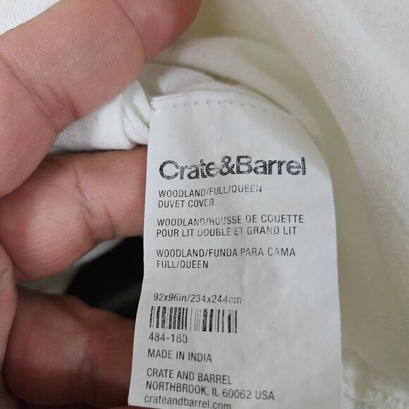 Crate & Barrel Woodland  Duvet Full/Queen size - Picture 7 of 7